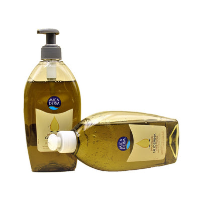 Jabón de manos MICA DERM 500ml en un práctico dispensador