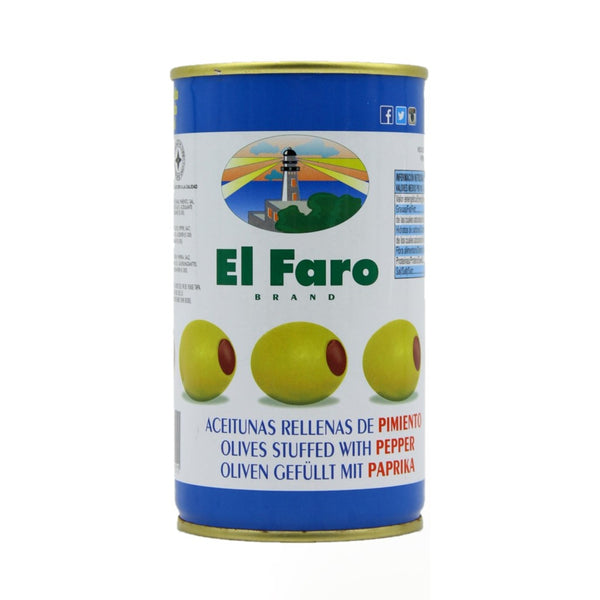El Faro Aceitunas Rellenas de Pimiento Gefüllte Oliven mit Paprika 150g