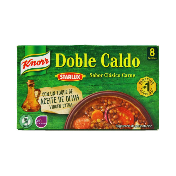 Knorr Doble Caldo de Carne Fleischbrühwürfel 80g