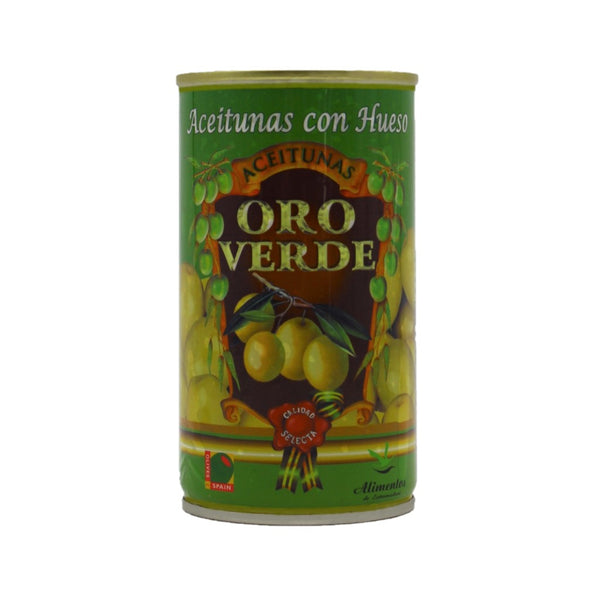 Oro Verde Grüne Oliven mit Stein 350g
