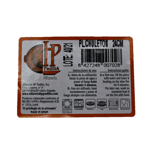 Alfareria Plato Teller/ spanisches Geschirr aus Keramik 24cm Durchmesser