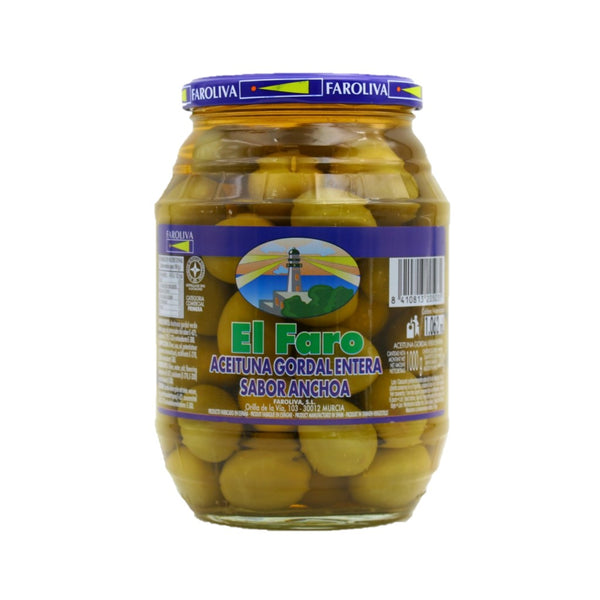 El Faro Manzanilla Oliven mit Sardellengeschmack 0,55kg