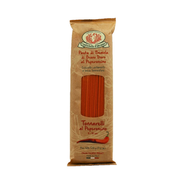 Rustichella Tonnarelli al peperoncino Spaghetti mit Chili 500g