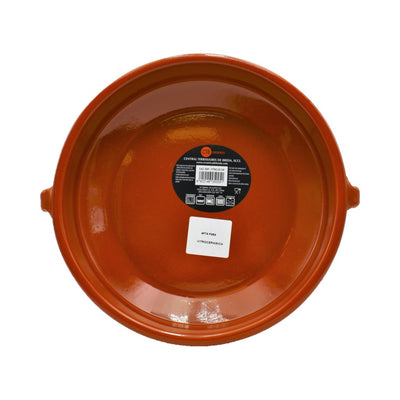 CTB ceramics Cazuela Tonschale mit aufgesetzten Griffen Ceran 25cm Durchmesser
