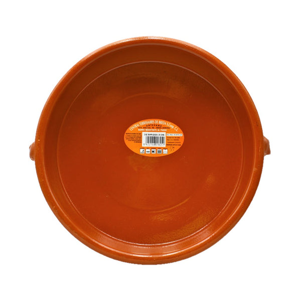 CTB ceramics Cazuela Tonschale mit aufgesetzten Griffen 25cm Durchmesser