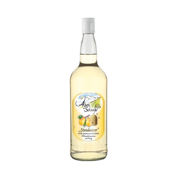 Alpen Schnaps Steinbeisser mit Williamsbirnenaroma und Honig 1l