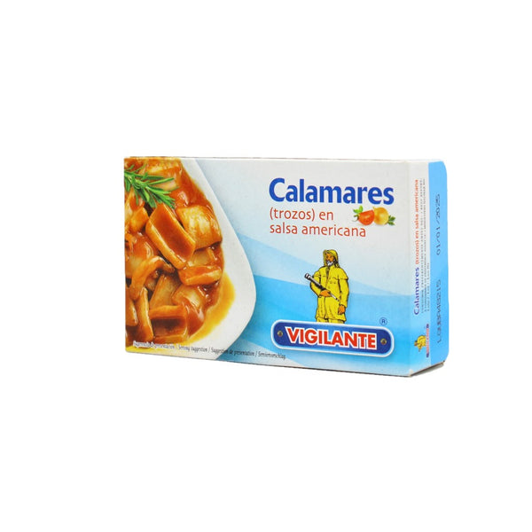 Vigilante Calamares trozos en Salsa Americana Tintenfischstücke in amerikanischer Soße 72g