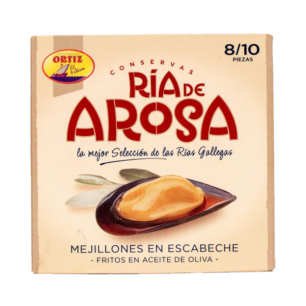 Ortiz Marinierte Miesmuscheln frittiert in Olivenöl Ria de Arosa 69g