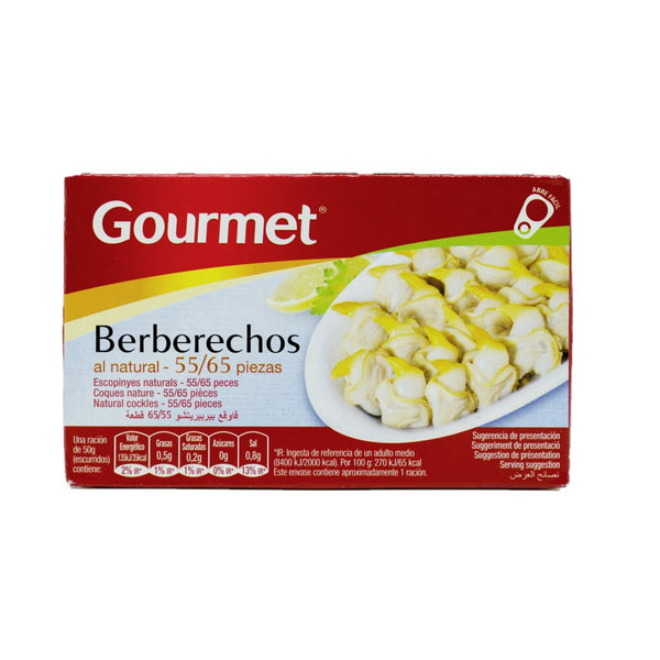 Gourmet Berberechos al natural Herzmuscheln in eigenem Saft 58g