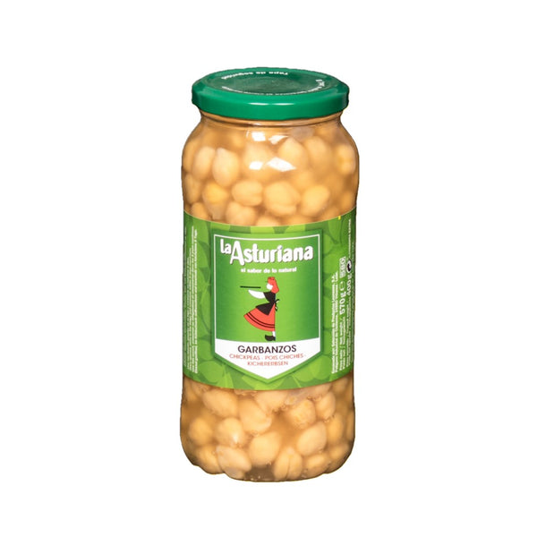 La Asturiana Gekochte Kichererbsen im Glas