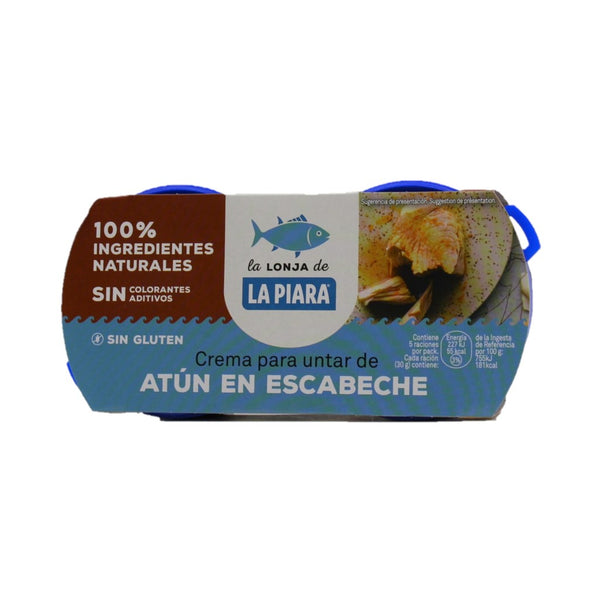 La Piara Pate de Atún en Escabeche 2 x 75g, 150g