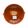 CTB ceramics Cazuela Tonschale gelb mit aufgesetzten Griffen Ceran 20cm Durchmesser