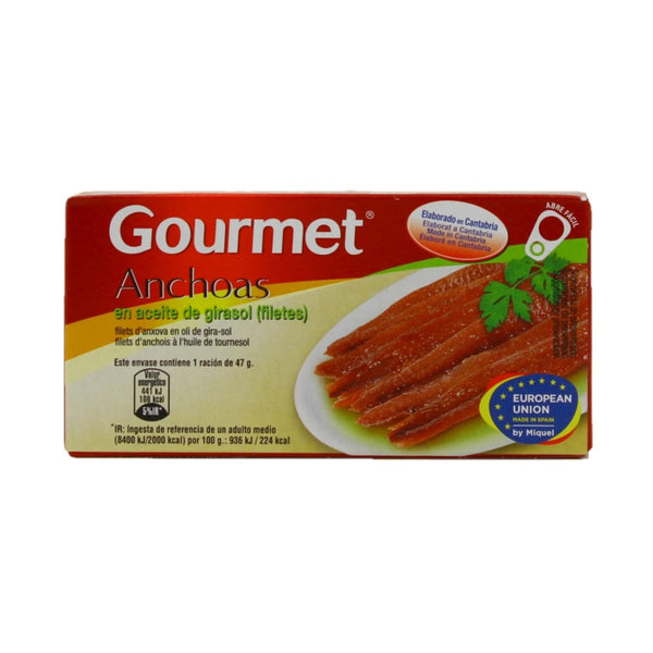 Gourmet Anchoas en aceite de girasol 27g