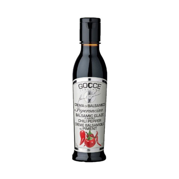 Gocce Crema di Balsamico al Peperoncino dunkle Balsamicocreme mit Chiliaroma 220ml