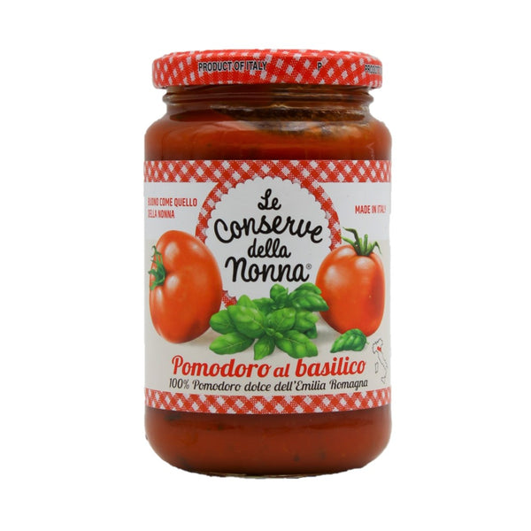 Le Conserve della Nonna Pomodoro al basilico Tomatensauce mit Basilikum 350g
