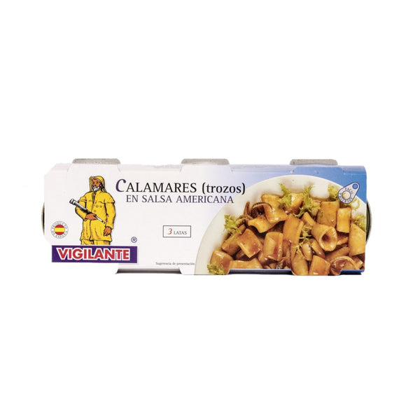 Vigilante Calamares en Salsa Americana Tintenfisch in Amerikanischer Sauce 153g