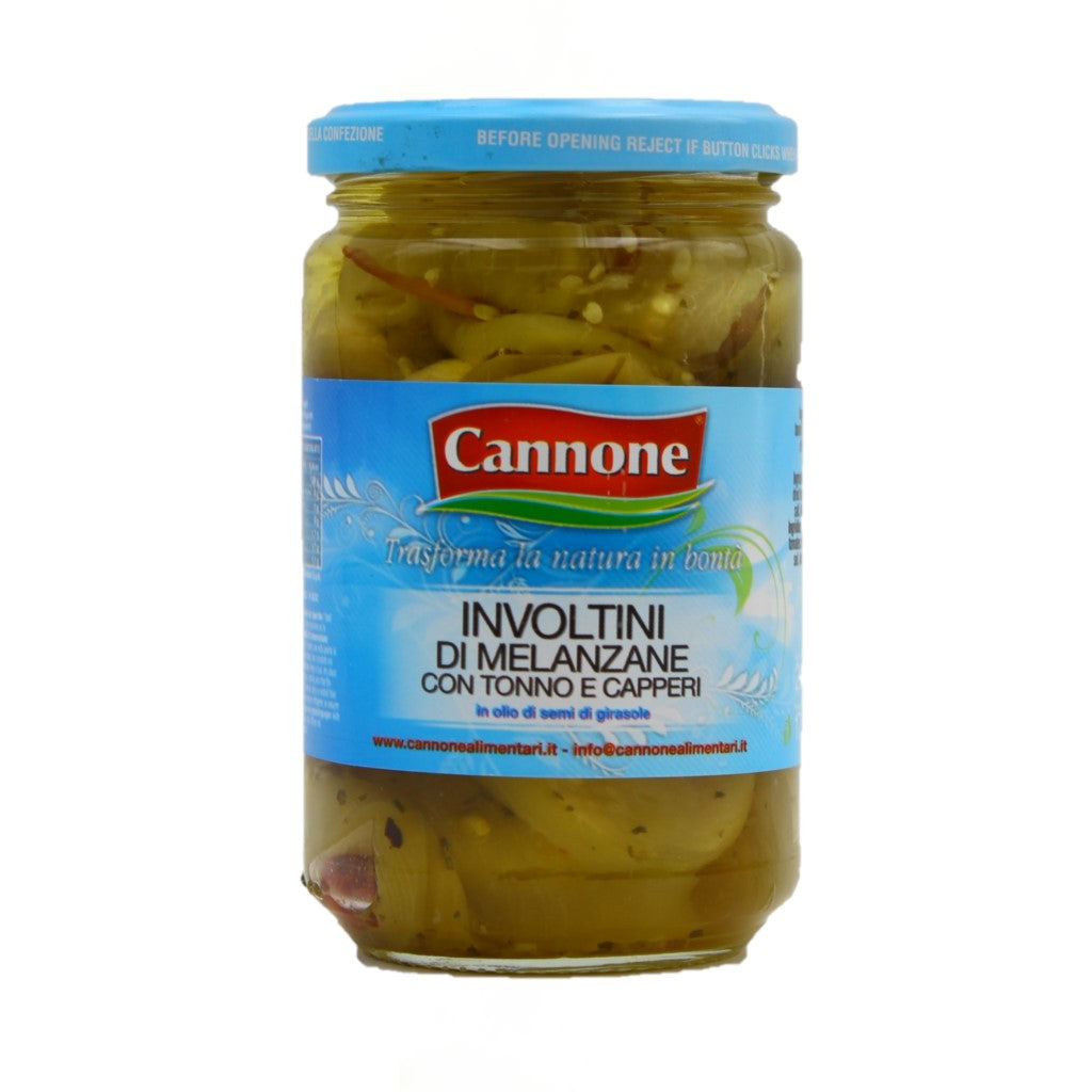 Cannone Involtini di Melanzane con Tonno e capperi 170g Spaniens