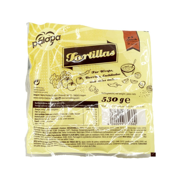 Palapa Weizentortilla frisch 15cm 18 Stück 530g