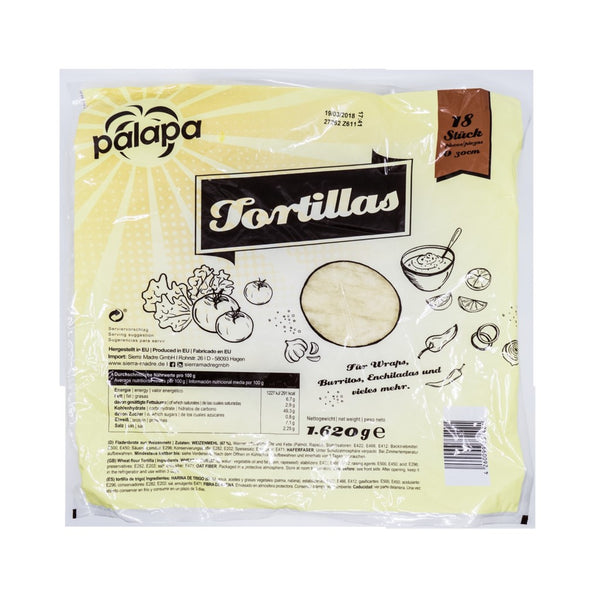 Palapa Weizentortilla frisch 30 cm 18 Stück