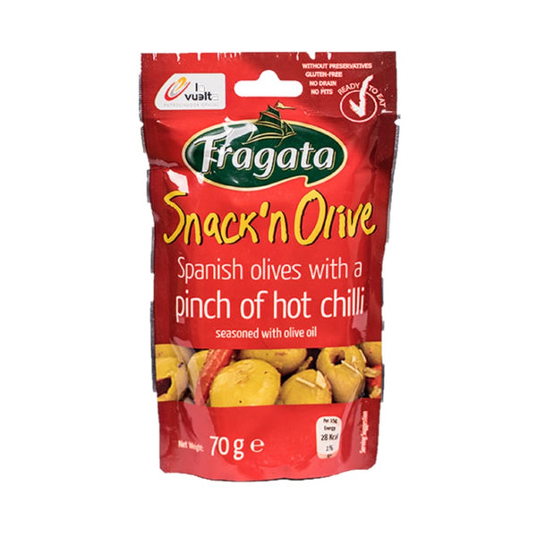 Fragata Snack n Olive - Oliven mit Chili 70g