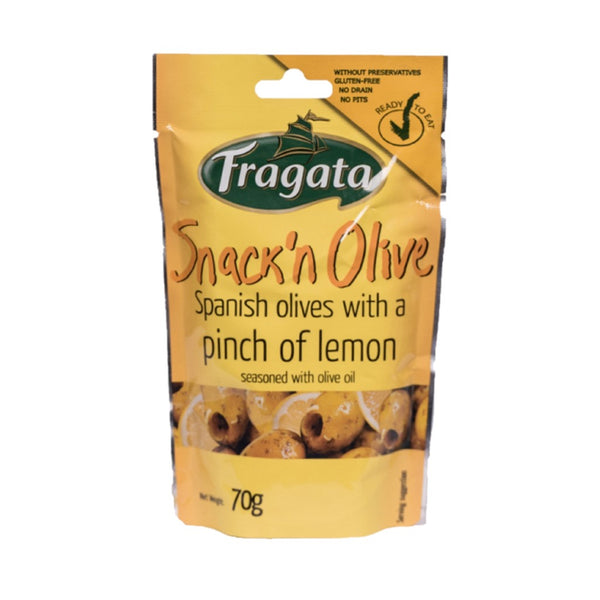 Fragata Snack n Olive - Oliven mit Zitrone 70g