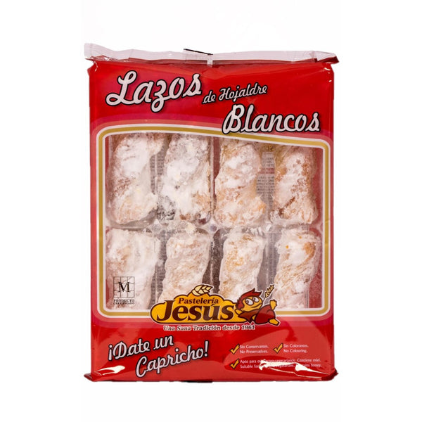 Lazos de Hojaldre Blancos Blätterteigschleifen 300g