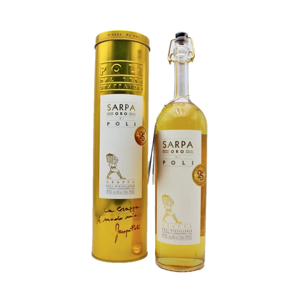 Po' di Poli Grappa Sarpa Oro in Geschenkröhre 70cl