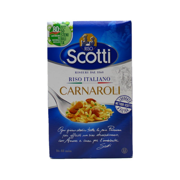 Arroz para risotto Scotti Carnaroli, grano largo de primera calidad, 1 kg