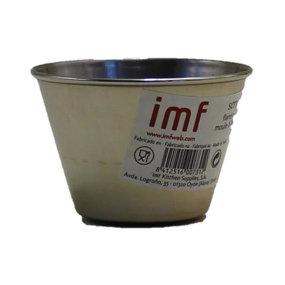 Molde de flan Inox de acero inoxidable de 7cm de diámetro