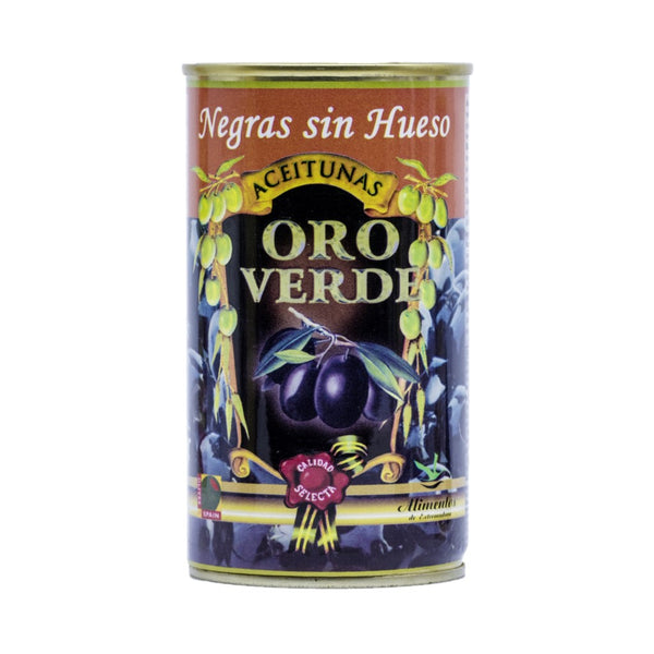 Oro Verde Schwarze Oliven ohne Stein 150g