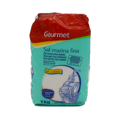 Gourmet Sal fina de mesa feines jodiertes Meersalz 1kg
