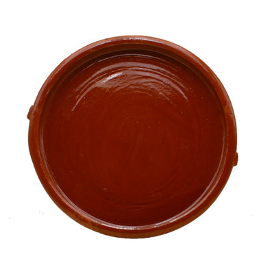 CTB ceramics Plato Teller aus Keramik mit aufgesetzten Griffen 23cm Durchmesser