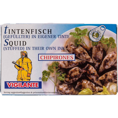 Vigilante gefüllter Tintenfisch in eigener Tinte 72g***Aktion MHD 01.2025***