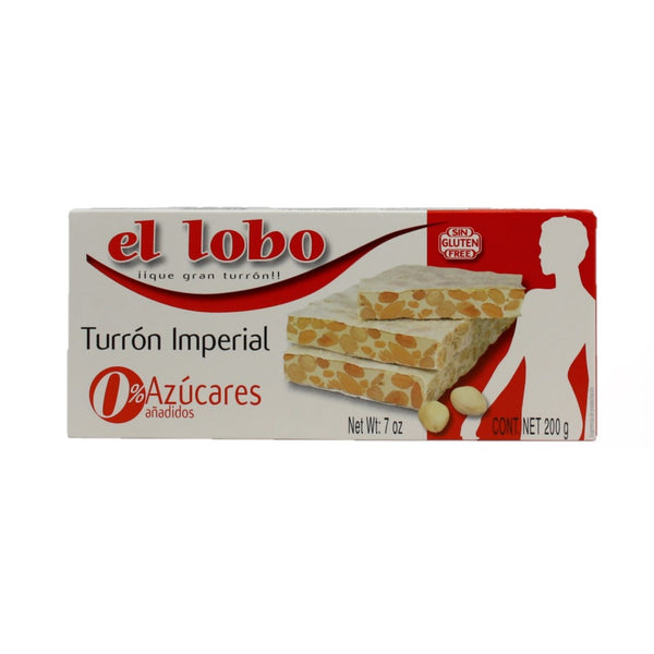 El Lobo Turrón Imperial ohne Zuckerzusätze 200g