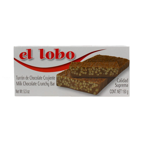 El Lobo Turron de Chocolate Crujiente knusprige Schokolade 150g