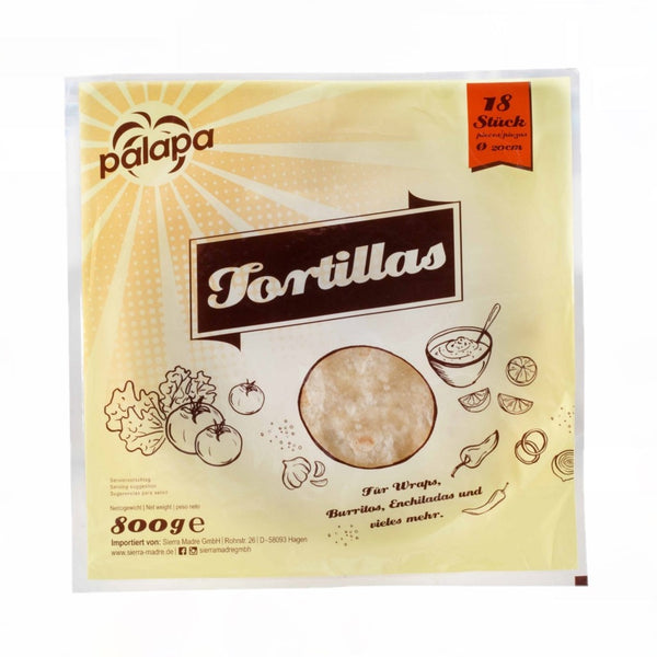 Palapa Weizentortilla frisch 20cm 18 Stück 800g***MHD 07.2024***