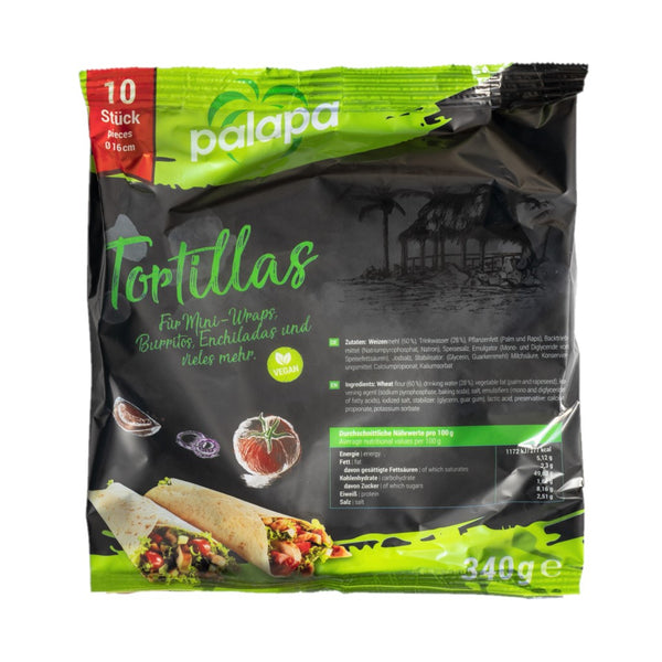 Palapa Weizentortilla frisch 16cm 10 Stück 340g***MHD 08.2024***