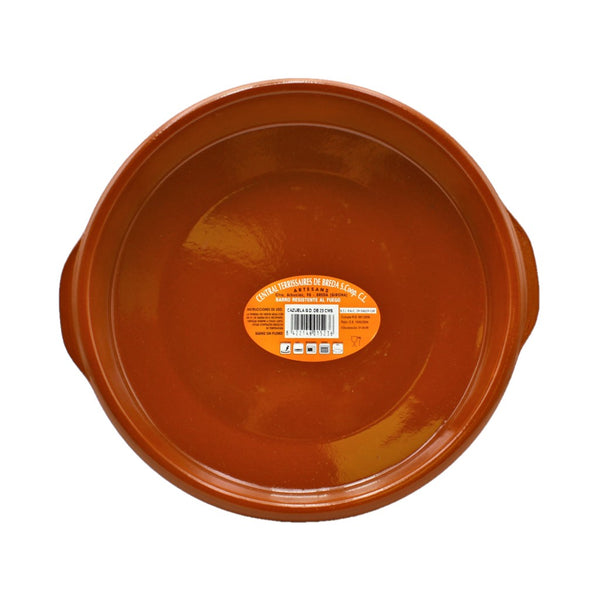 CTB ceramics Cazuela Tonschale mit Griffen 23cm Durchmesser