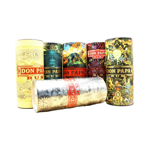 Geschenkdose mit Deckel Don Papa für eine Flasche 0,7 Liter-verschiedene Ausführungen-