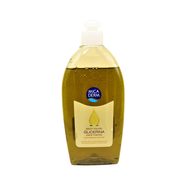 Jabón de manos MICA DERM 500ml en un práctico dispensador