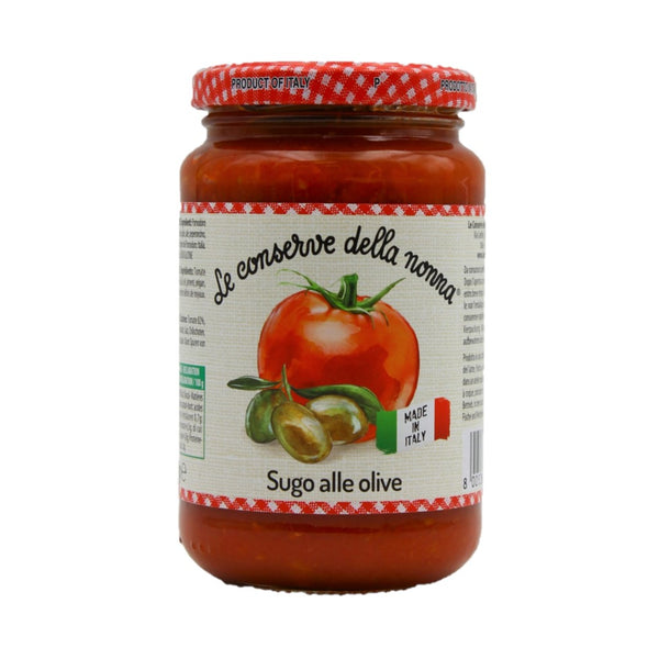 Le Conserve della Nonna Sugo alle Olive Tomatensoße mit Oliven 350g***MHD 02.2024***