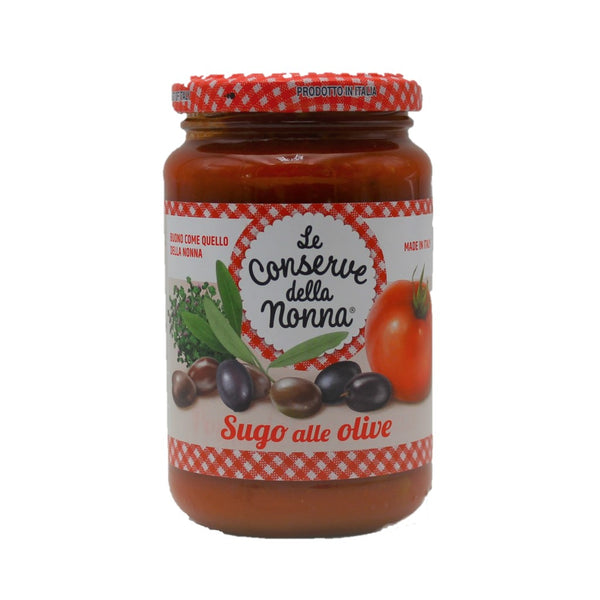 Le Conserve della Nonna Sugo alle Olive Tomatensoße mit Oliven 350g***MHD 02.2024***