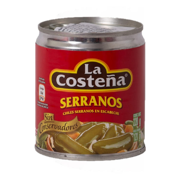 La Costeña Chiles Serrano en escabeche eingelegt 121g***MHD 09.2024***