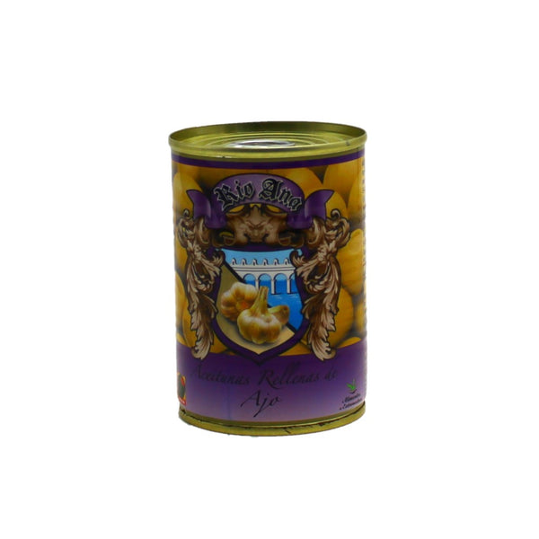 Rio Ana Aceitunas Rellenas de Ajo Olivas verdes con pasta de ajo 120g