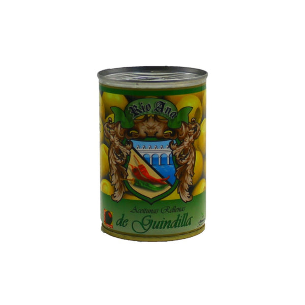 Rio Ana Aceitunas Rellenas de Guindilla Aceitunas verdes con pasta de pimiento picante 120g