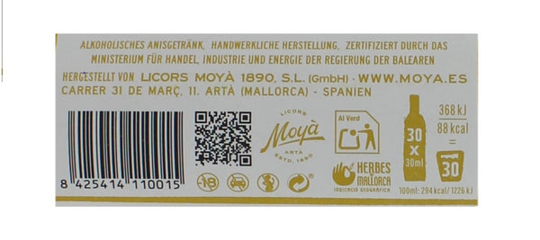 Moya Herbes de Mallorca Licores Mesclades Licor de hierbas semiseco 0,7l