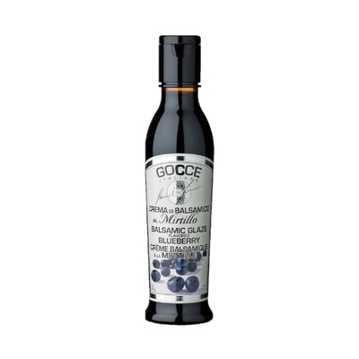 Gocce Crema di Balsamico al Mirtillo Dunkle Balsamicocreme mit Blaubeeraroma 220ml ***MHD 01.2025***