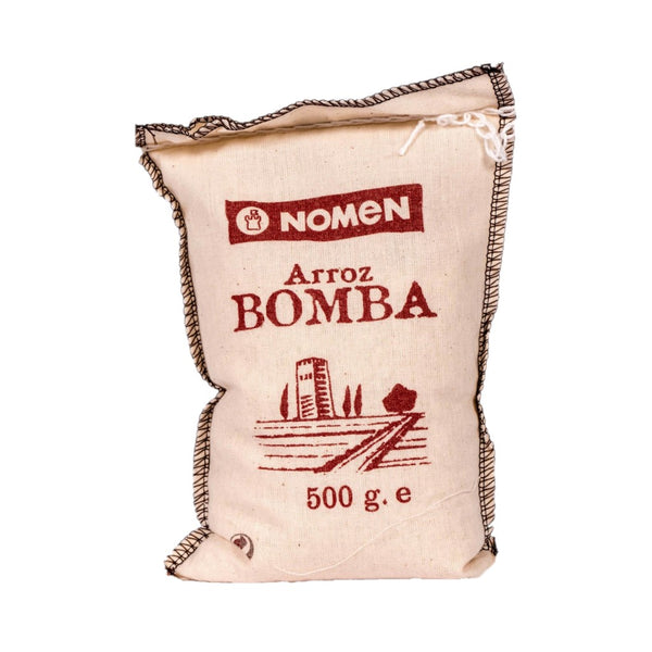 Nombre Arroz Bomba para Paella en saco de yute 500g