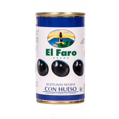 El Faro Schwarze Oliven mit Kern 0,19kg