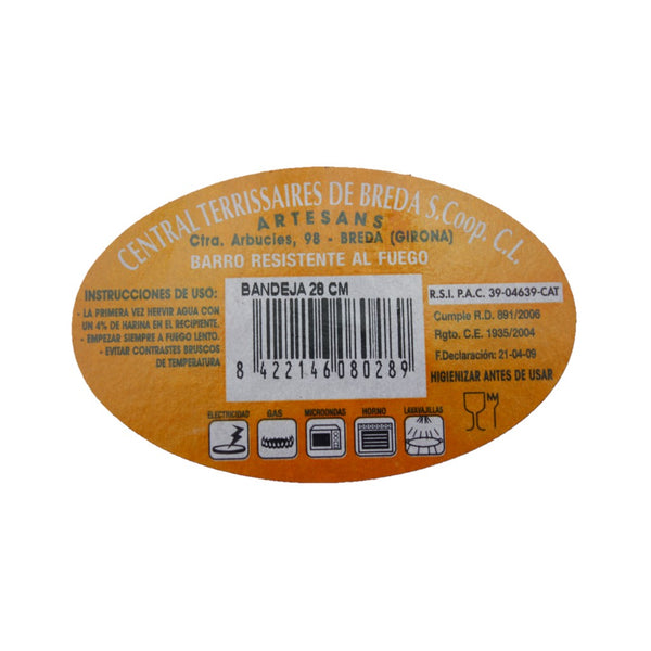 CTB Cazuela Superplana Teller extra flach 28cm